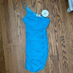 Princess Polly One Shoulder Blue Dress
